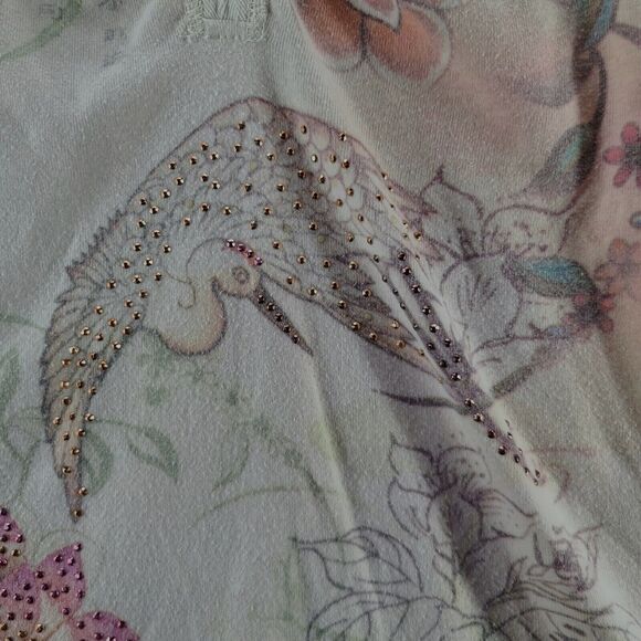 One World Womens Blouse Multi-Color Size Large Polyester Blend Long Sleeve - Picture 11 of 12